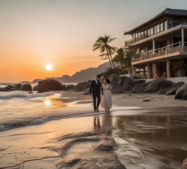 金石滩,浪漫的婚房预订之旅 金石滩,浪漫的婚房预订之旅