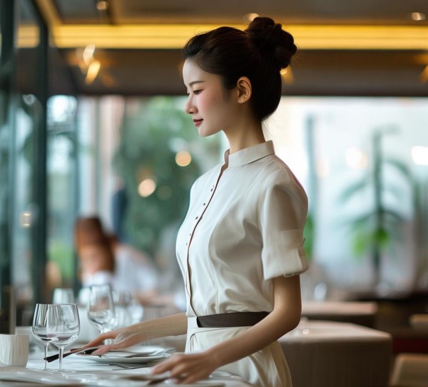 餐饮酒店服务员,礼仪如水,服务如水 餐饮酒店服务员,礼仪如水,服务如水